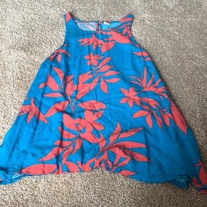 Pink and blue blouse